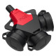 Трійник кабельний 16A/250V/2P+E/IP44 з гумовим корпусом виробник PCE 253711-SR