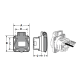 Розетка накладна Famatel Schuko 2P+E, 16A, 250В, IP54