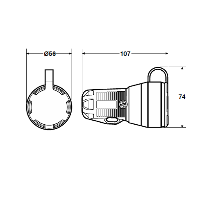 Розетка Famatel Schuko 2P+E, 16A, 250В, IP54