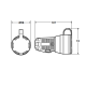Розетка Famatel Schuko 2P+E, 16A, 250В, IP54