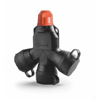 Трійник з сальником Famatel Schuko 2P+E, 16A, 250В, IP54