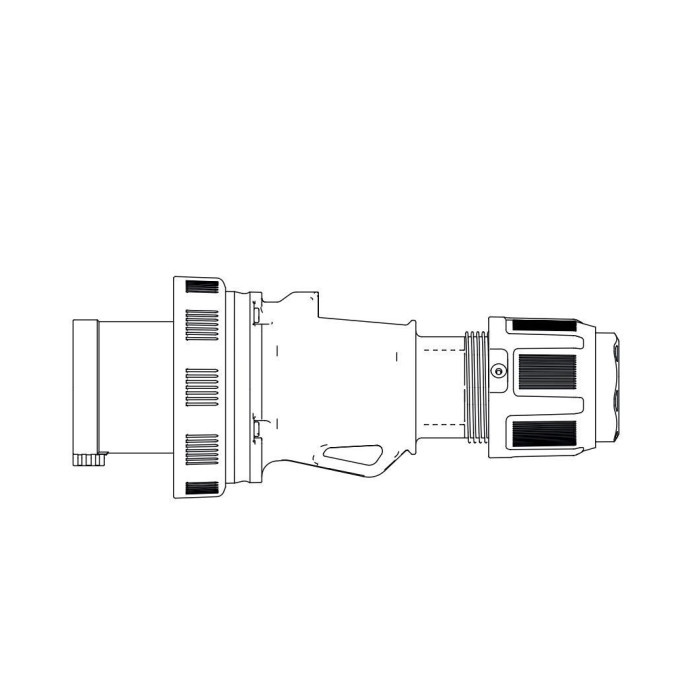 Вилка кабельна Famatel 3P+E, 63A, 400В, IP67