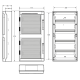Шафа пластикова Famatel AcquaPLUS 72 модулі, IP65, N/PE