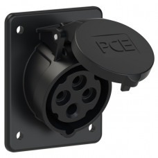 Розетка вбудована похила 16А/400V/3P+E/IP44 виробник PCE 414-6ttf8x