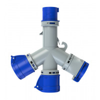 Трійник 16A/230V/2P+E/IP44 виробник PCE 9432004
