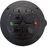 Центральна вставка із розетками Schuko 4xSSD IP54 виробник PCE bk3031097