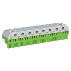 Клемник самозатискний PE 20х4+6х25мм ZK206G 1 8.18 40.9 ABB 1SPE007715F9717