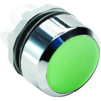 MP1-20G Кнопка прихована, без фікс., хром. пласт. кільце, зелена