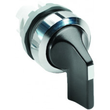 M2SS4-20B Перемикач з фікс. B-C, з тумб., хром. пласт. кільце, чорний