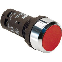 CP1-30R-01 Кнопка прихована 1НЗ, без фікс., хром. мет. кільце, червона