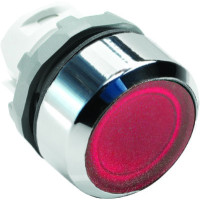 MP2-21R Кнопка прихована, з фікс., з підсвіч., хром. пласт. кільце, червона