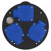 Центральна панель з 3 розетками безпеки IP54 виробник PCE 925006