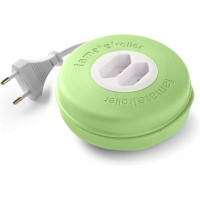 Удлинитель роллер 2 розетки 10А 250V, кабель 3м 2х1мм2, зеленый, производитель FAMATEL 2956-G