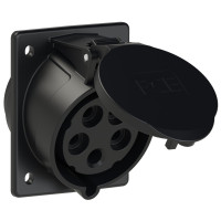 Розетка встроенная наклонная 32А/400V/3P+N+E/IP44 производитель PCE 425-6ttx