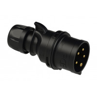Вилка кабельна 32А/400V/3P+N+E/IP44 виробник PCE 025-6ttx