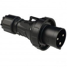Вилка кабельна 63А/230V/1P+N+E/IP67 виробник PCE 033-6xs