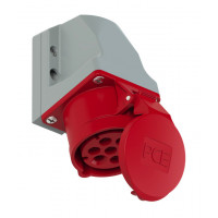 Розетка настінна 7 контактна 16А/400V/7P/IP44 виробник PCE 117-6