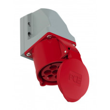 Розетка настінна 7 контактна 32А/400V/7P/IP44 виробник PCE 127-6