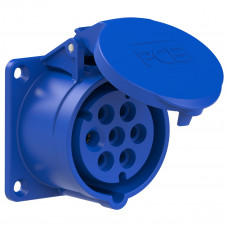 Розетка вбудована 7 контактна 16А/400V/7P/IP 44 виробник PCE 317-9v