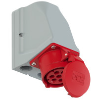 Настінна розетка 16A/400V/6P+E/IP44 виробник PCE 917-6v