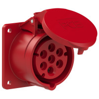 Розетка встроенная 16A/400V/6P+E/IP44 производитель PCE 317-6f7v