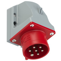 Вилка настінна 32А/400V/6P+E/IP44 виробник PCE 527-6v