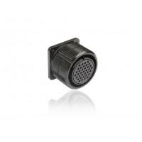 SHD037FPDGC SHD 37 pin розетка панельна, зі стопорним кільцем, покриття контактів золотом, під обтиск