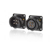 SPK04MP-SST SPK 04 pin вилка панельная, покрытие контактов серебро, под пайку, контакты вставлены