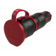 Розетка кабельна 16A/250V/2P+E/IP54 виробник PCE 25711-sr