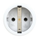 Кабельна розетка 16A/250V/2P+E/IP20 виробник PCE 2510-gs