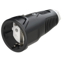 Кабельна розетка 16A/250V/2P+E/IP20 виробник PCE 2510-sw