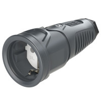 Розетка PCE до 16A/250V/2P+E/IP20 производитель PCE 2510-asw
