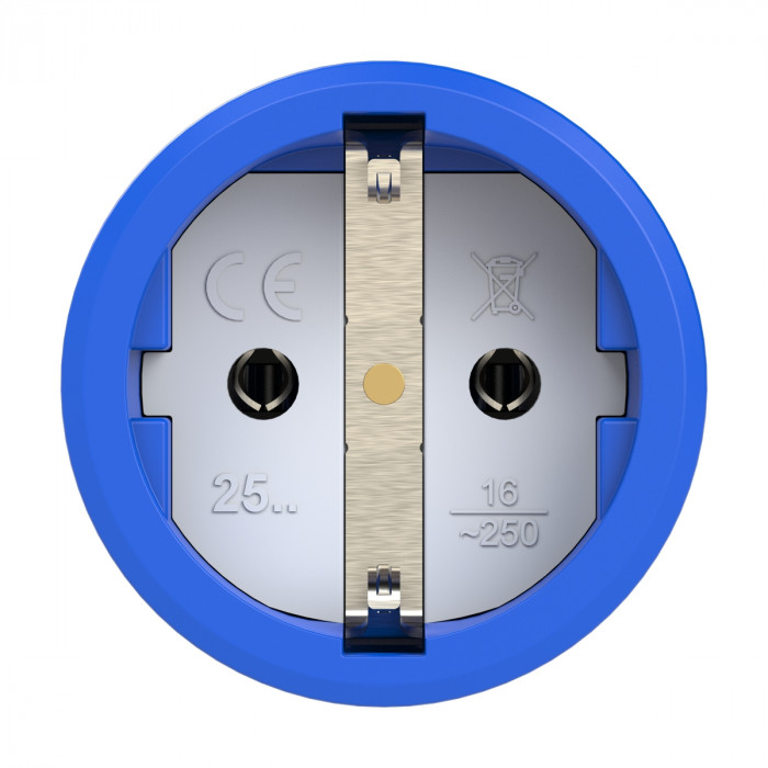 Кабельна розетка 16A/250V/2P+E/IP20 виробник PCE 2510-bs