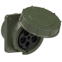 Розетка вбудована похила 125А/400V/3P+N+E/IP67 виробник PCE 445-6.u
