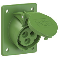 Розетка вбудована похила 16А/50-500V/1P+N+E/IP44 виробник PCE 413-2