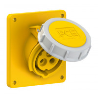 Розетка вбудована похила 16А/110V/1P+N+E/IP67 виробник PCE 4132-4