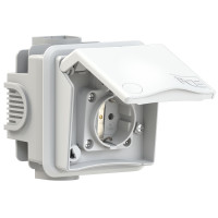 Настінна розетка 16A/250V/2P+E/IP44 виробник PCE 8830v