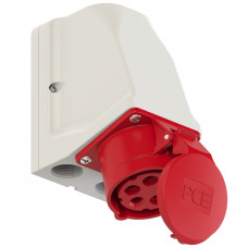 Настінна розетка 16А/400V/3P+N+E/IP44 виробник PCE 915-6w