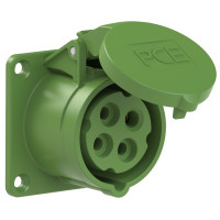 Розетка вбудована 16А/50-500V/3P+E/IP44 виробник PCE 314-2