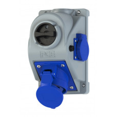Настінна розетка з вимикачем Combopol 32A/1P+N+E/IP44 1GS виробник PCE 96062351