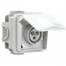 Настінна розетка 16А/400V/3P+E/IP44 виробник PCE 883-6v