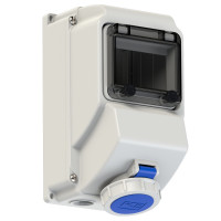 Настінна розетка 16А/230V/1P+N+E/IP67 виробник PCE 751323-6
