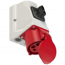 Настенная розетка 32А/400V/3P+N+E/IP44 с выключателем производитель PCE 75925-6