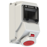 Настінна розетка 16A/400V/3P+N+E/IP67 виробник PCE 751523-6