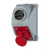 Розетка 32A/3P+N+E/400V/IP44 с реверс. пер. L-0-R и блокировкой производитель PCE 960625501