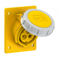 Розетка вбудована похила 16А/110V/1P+N+E/IP67 виробник PCE 4132-4f8