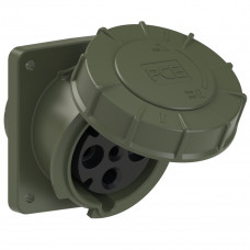 Розетка встроенная наклонная 63А/400V/3P+E/IP67 производитель PCE 434-6.u