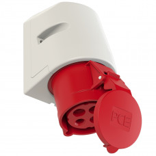 Настінна розетка 32А/400V/3P+E/IP44 виробник PCE 124-6