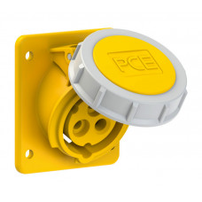 Розетка встроенная наклонная 16А/110V/1P+N+E/IP67 производитель PCE 4132-4f87
