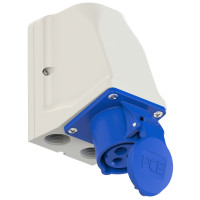 Настінна розетка 16А/230V/1P+N+E/IP44 виробник PCE 913-6